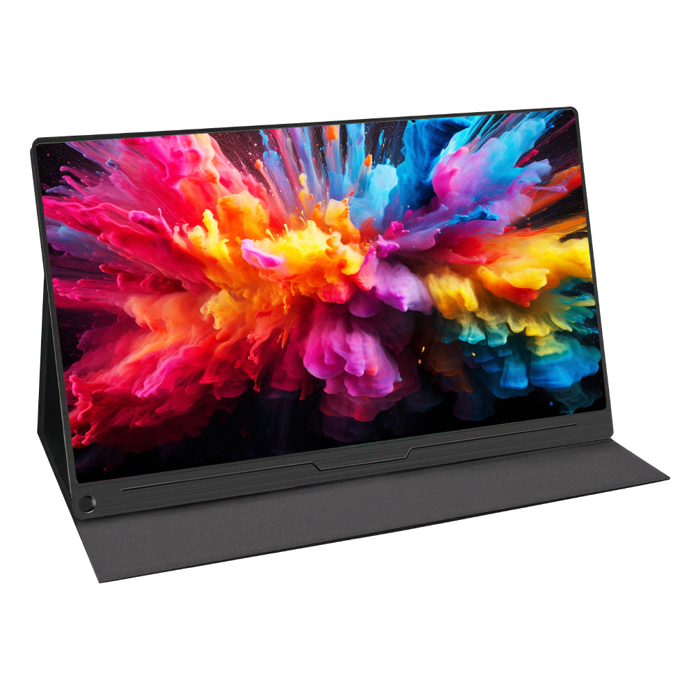 Portable Monitor 15.6inch 1080P USB C HDMI Faster Response Time Display w/Cover