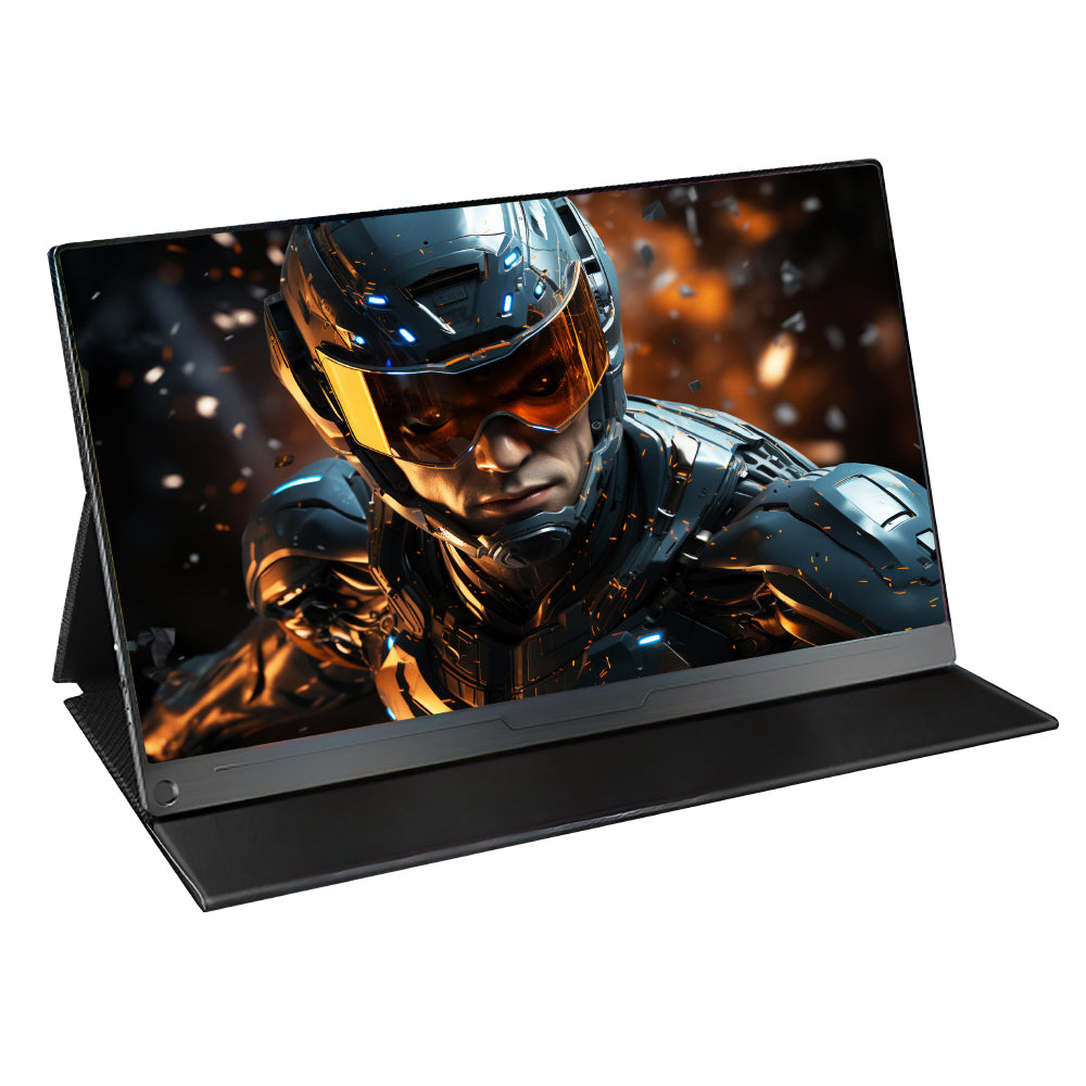 Portable Monitor 15.6inch 1080P USB C HDMI Faster Response Time Display w/Cover