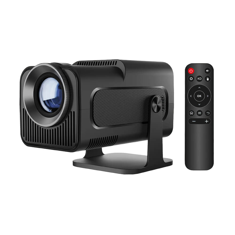 Mini Portable Projector with WiFi6 Bluetooth 4K Native 1080P 180 ° Rotable Outdoor Projector